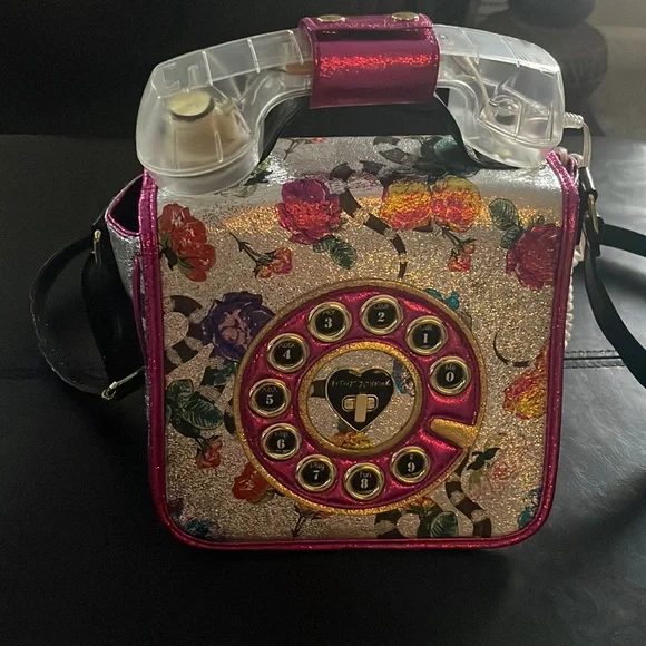 Betsey Johnson Bags Betsy Johnson Floral Print Faux Leather